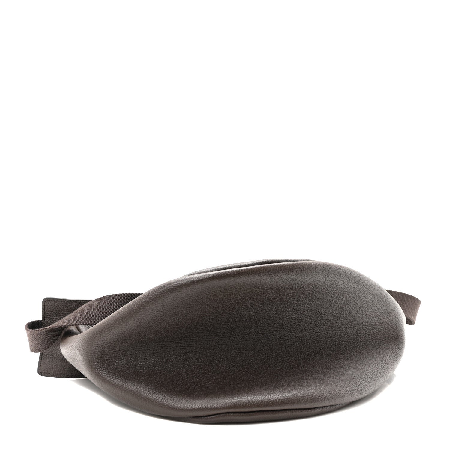 The Row Grained Calfskin Large Slouchy Banana Bag Brunette 4 of 9