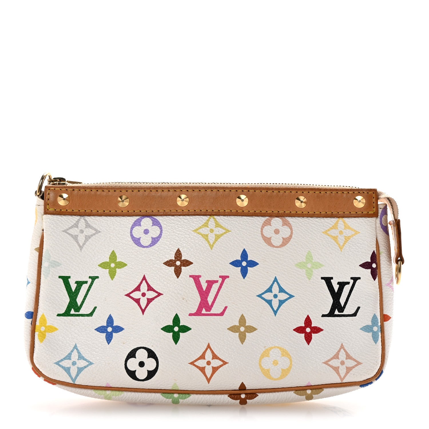 Louis Vuitton Monogram Multicolor Pochette Accessories White 1 of 6