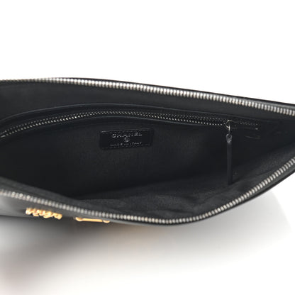 Chanel Aged Calfskin Medium Charms Deauville Pouch Black 5 of 9