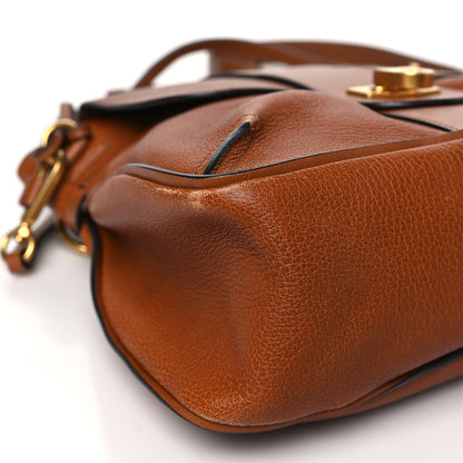 Chloe Grained Lambskin Medium Lexa Shoulder Bag Caramel 9 of 14