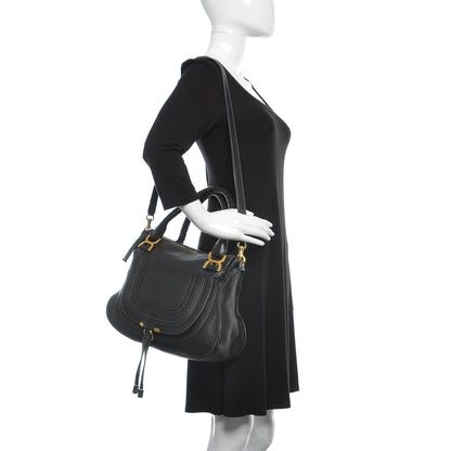 Chloe Calfskin Medium Marcie Satchel Black 2 of 9