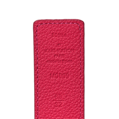 Louis Vuitton Monogram Calfskin 30mm LV Initiales Reversible Belt 80 32 Fuchsia 4 of 5