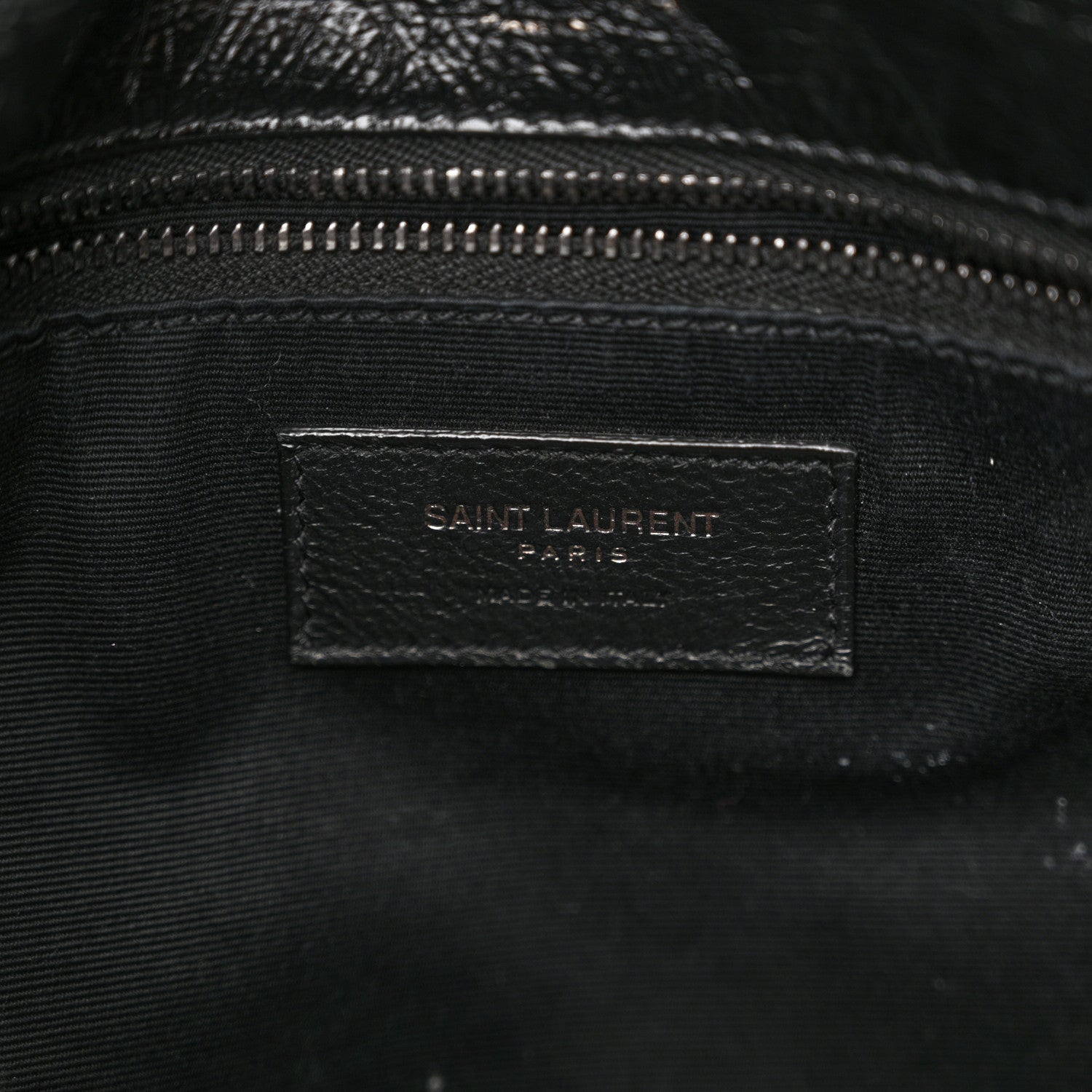 Saint Laurent Crinkled Calfskin Matelasse Monogram Medium Niki Chain Satchel Black 14 of 14