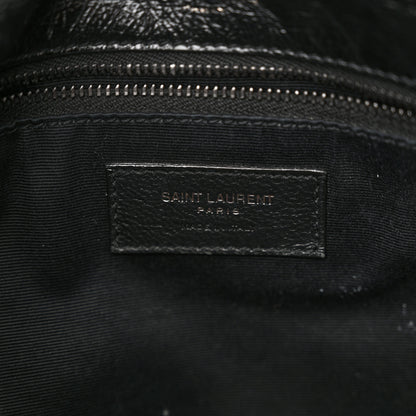 Saint Laurent Crinkled Calfskin Matelasse Monogram Medium Niki Chain Satchel Black 14 of 14