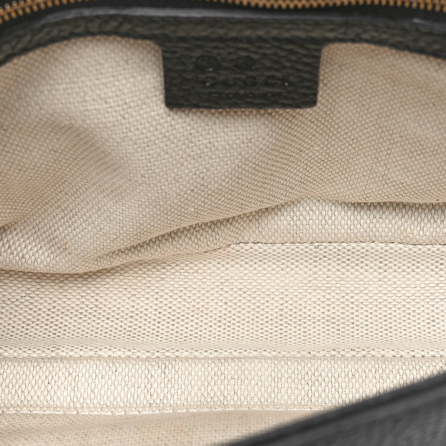 Pebbled Calfskin Medium Soho Flap Crossbody Black
