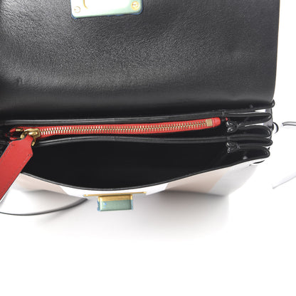 Valentino Garavani Smooth Calfskin Small Colorblock Vring Shoulder Bag Pastel Grey 5 of 14