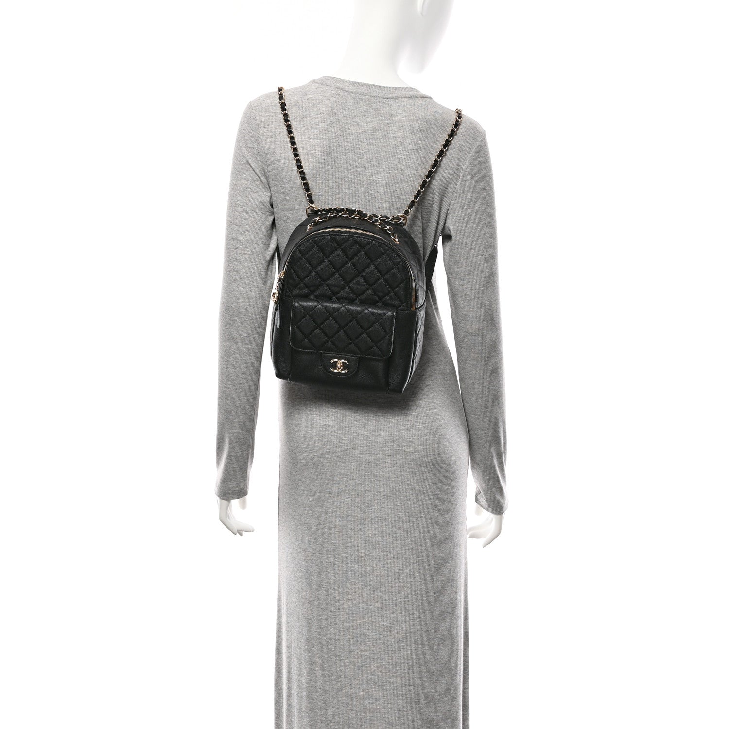 Chanel Caviar Quilted Large CC Day Backpack Black 2 of 10