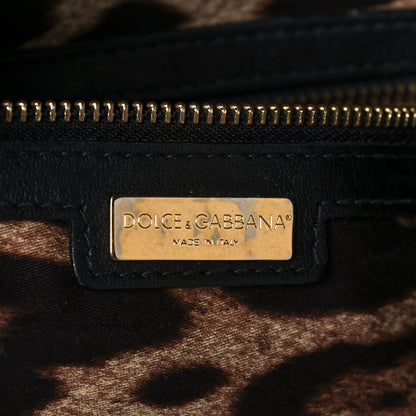 Dolce & Gabbana Calfskin Quilted Tote Black 6 of 20