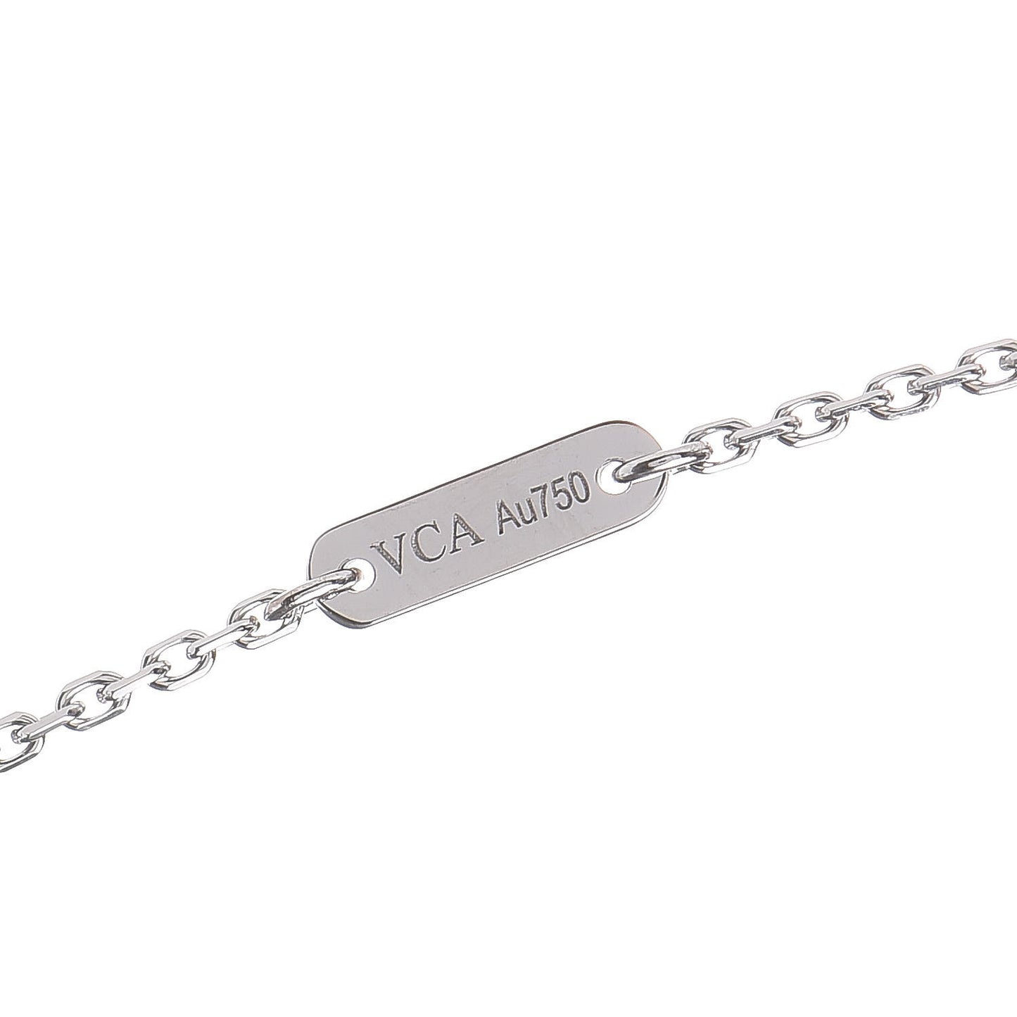 18K White Gold Diamond Mini Frivole Pendant Necklace