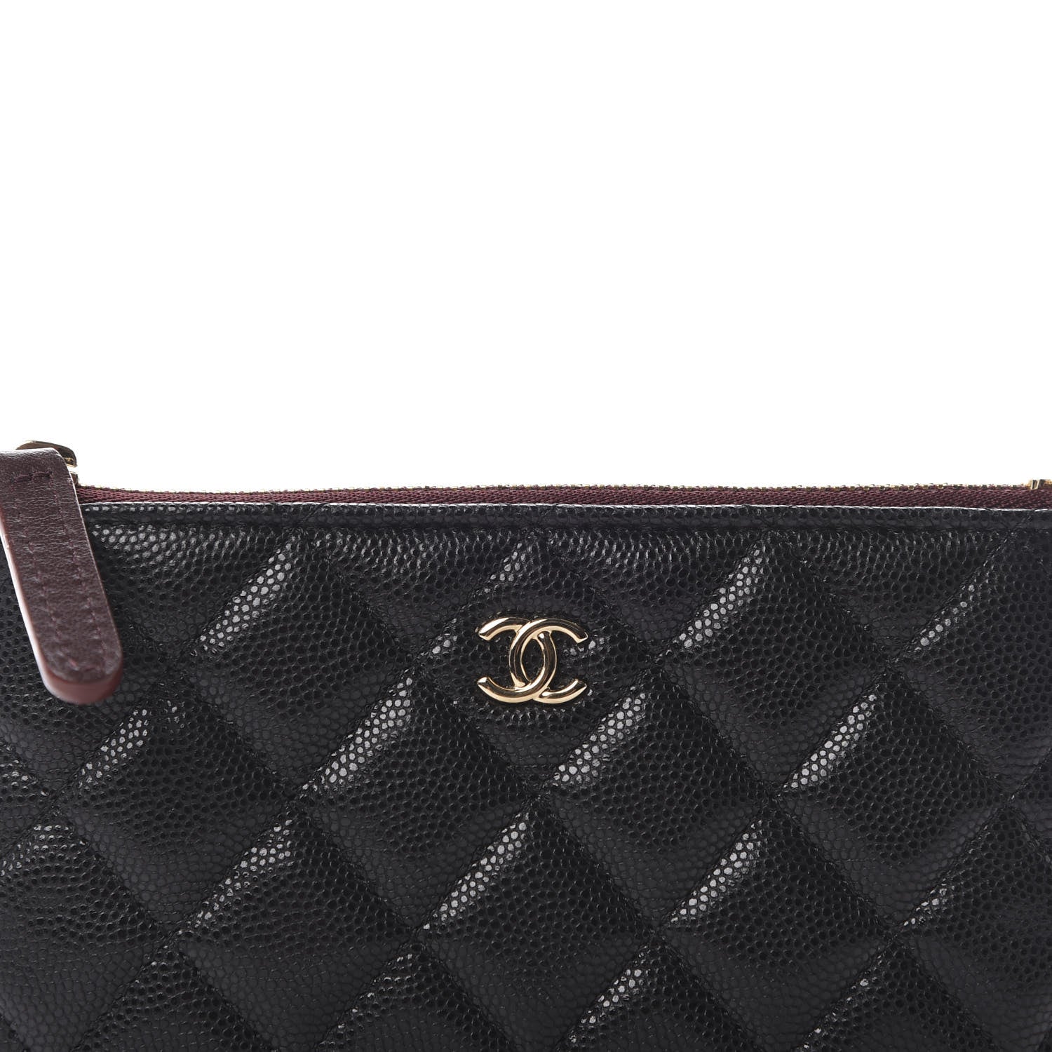 Chanel Caviar Quilted Small Cosmetic Case Black 10 of 11