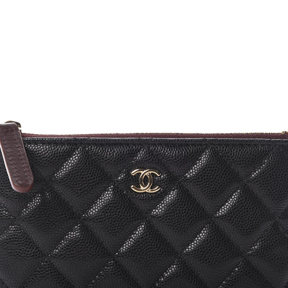 Chanel Caviar Quilted Small Cosmetic Case Black 10 of 11