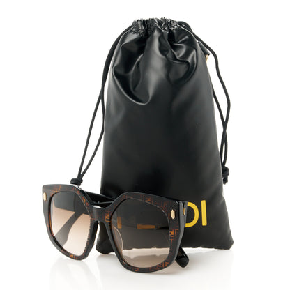 Fendi Acetate FF Fendi Butterfly Sunglasses FE40017I Havana 8 of 8