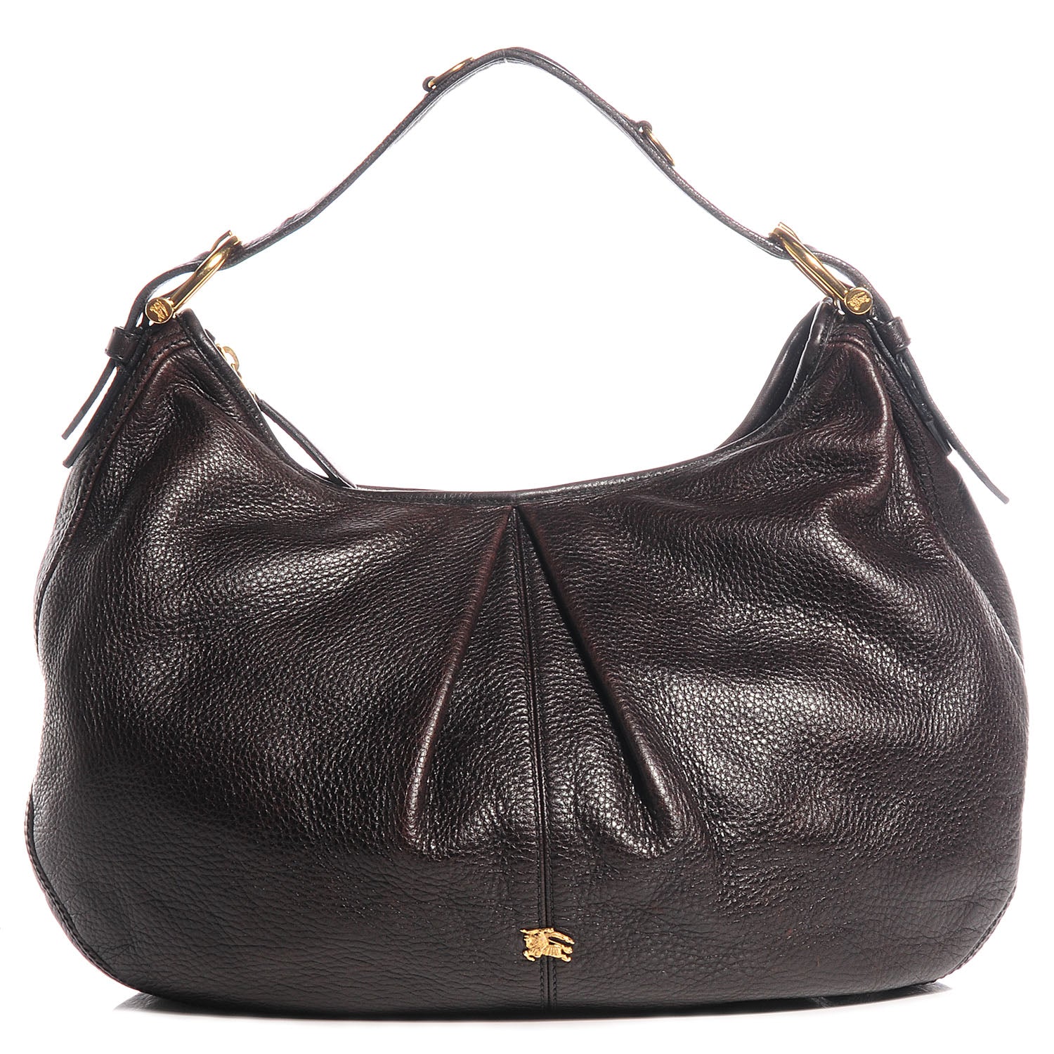 Burberry Leather Malika Hobo Dark Brown 1 of 8