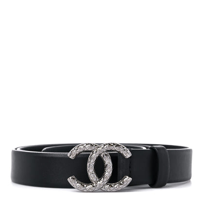 Chanel Calfskin Quilted CC Belt 85 34 Black 1 of 6