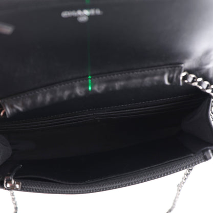 Chanel Lambskin Embellished Quilted Wallet On Chain WOC Black 6 of 11