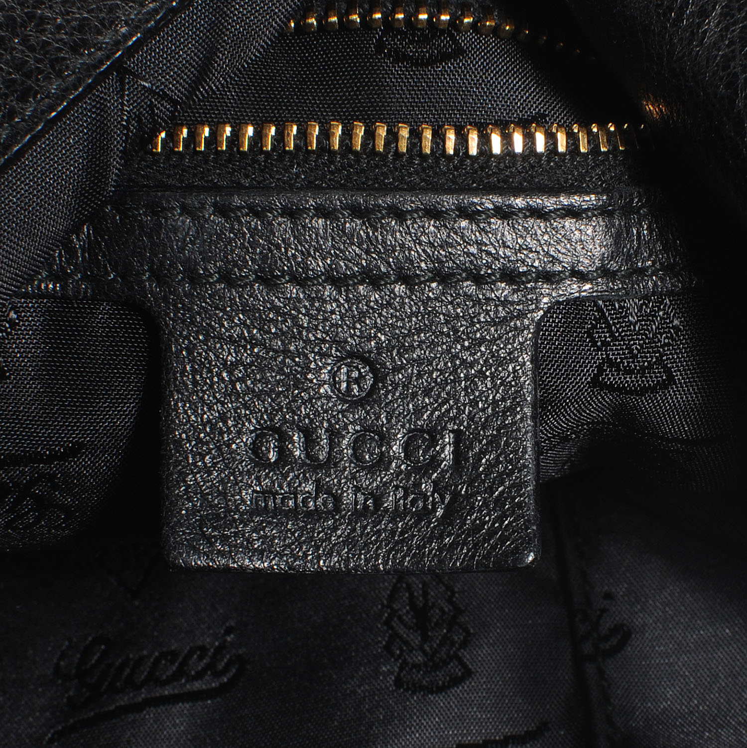 Gucci Leather Guccissima Medium Charlotte Hobo Black 6 of 7