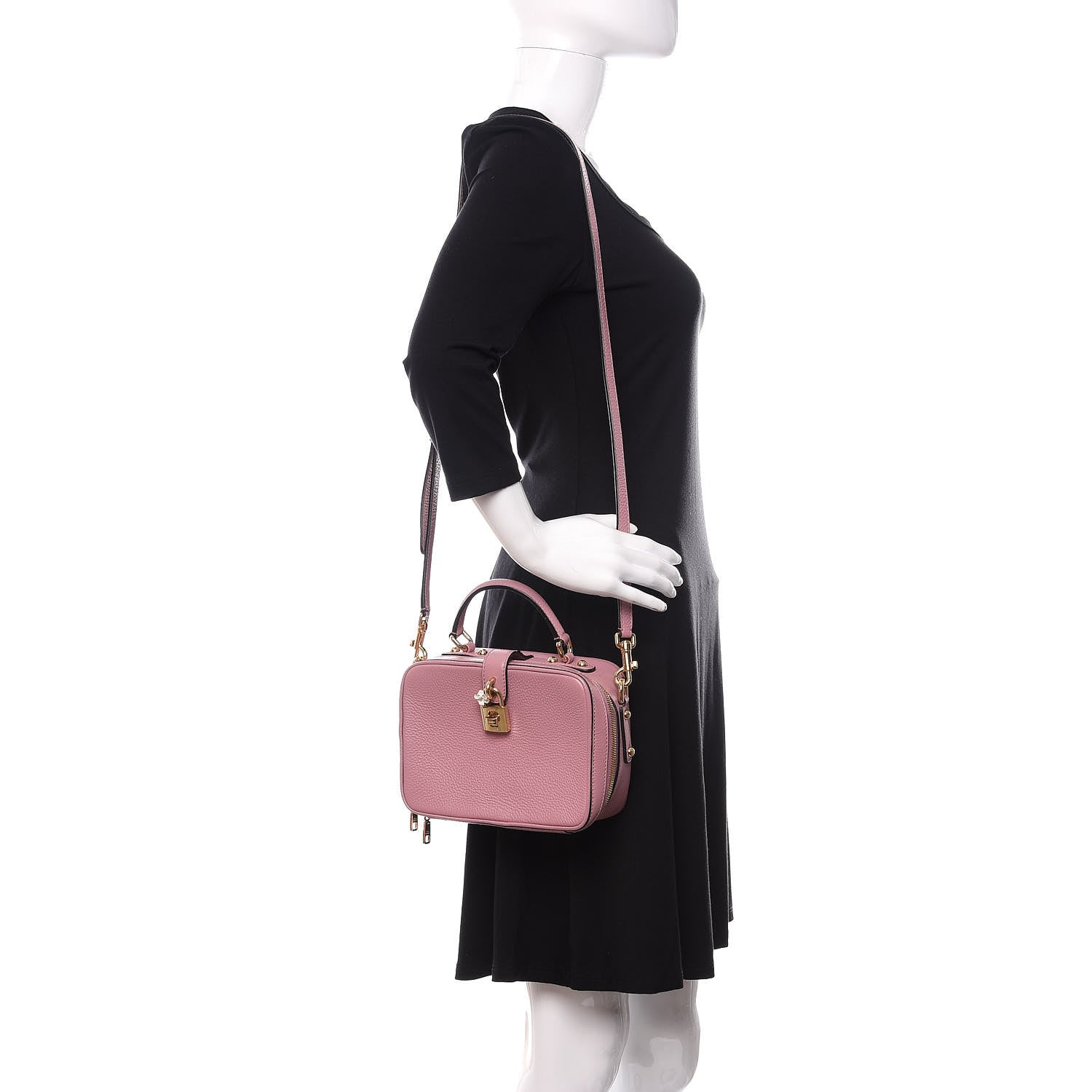 Dolce & Gabbana Calfskin Miss Bonita Box Bag Pink 2 of 11