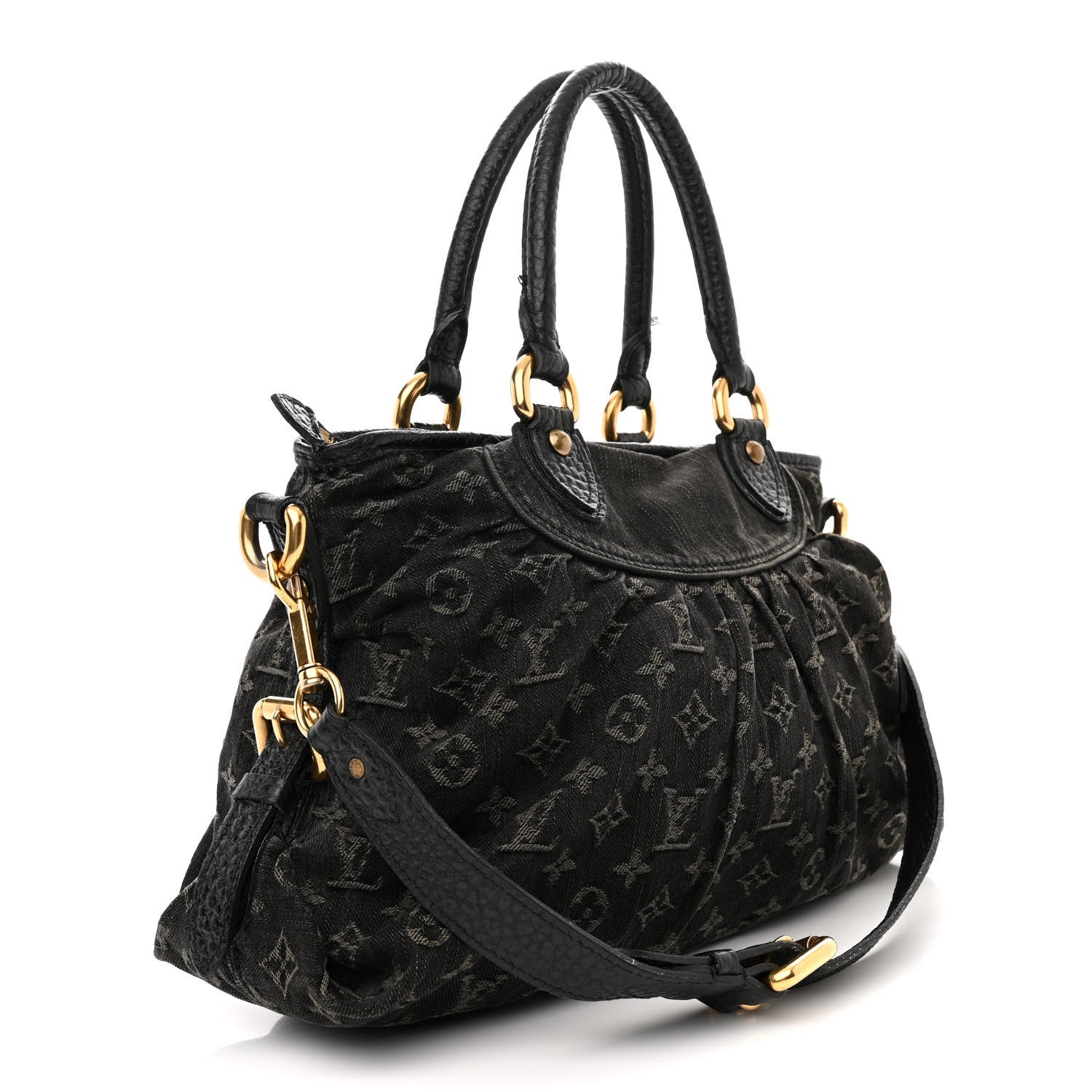 Louis Vuitton Denim Neo Cabby MM Black 3 of 22