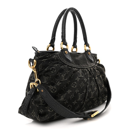 Louis Vuitton Denim Neo Cabby MM Black 3 of 22