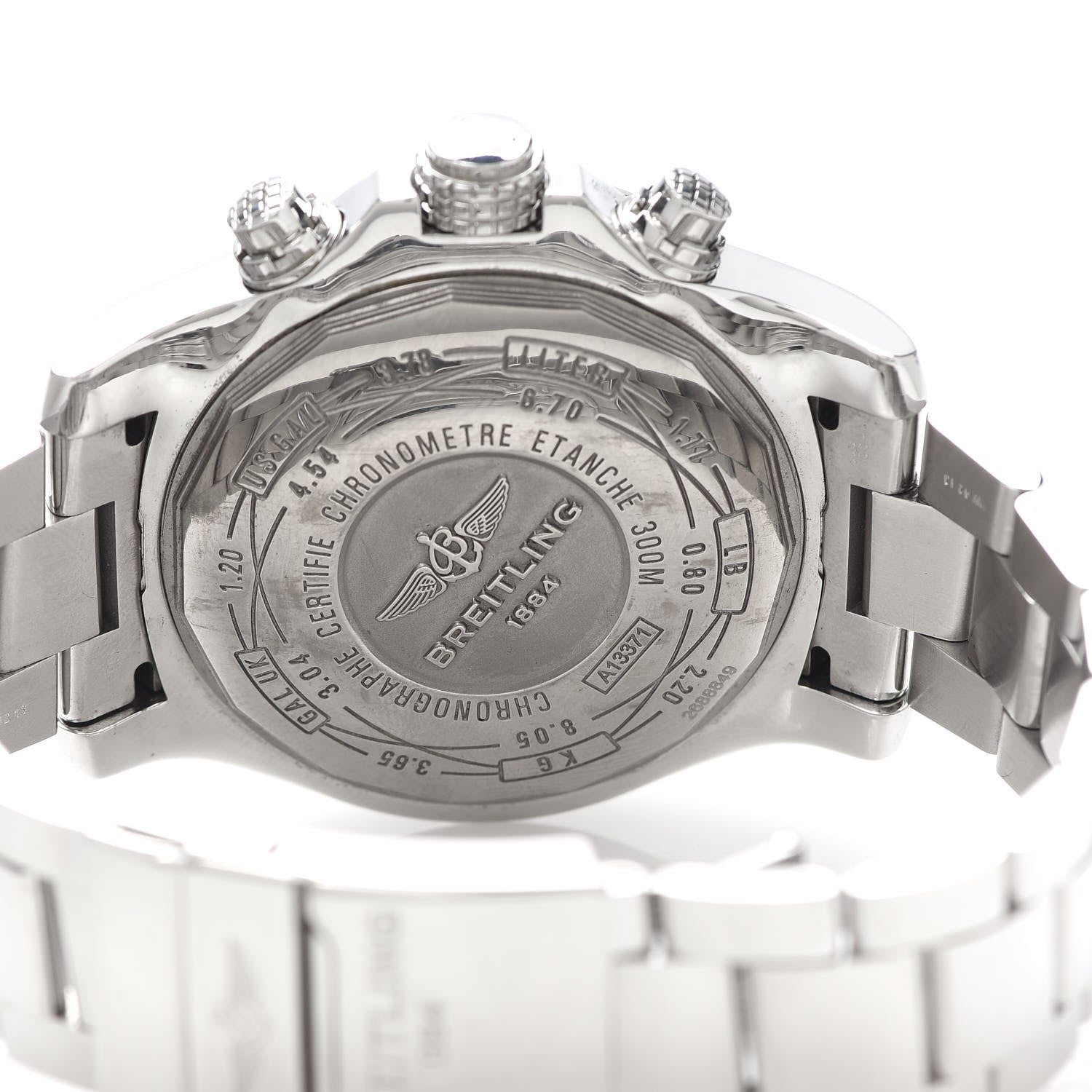 Breitling Stainless Steel 48mm Super Avenger II Automatic Watch Volcano Black A13371 4 of 6