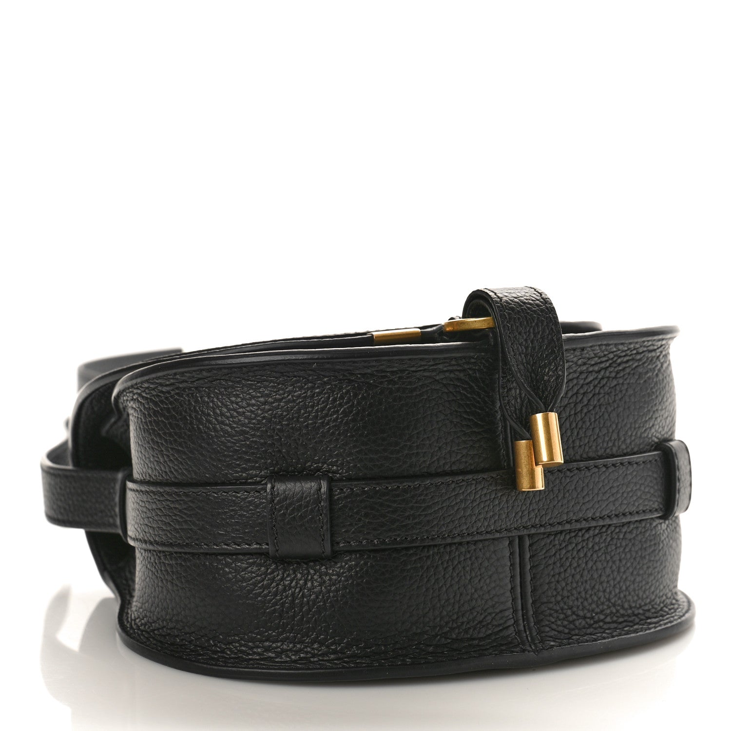 Chloe Grained Calfskin Small Marcie Saddle Bag Black 4 of 8