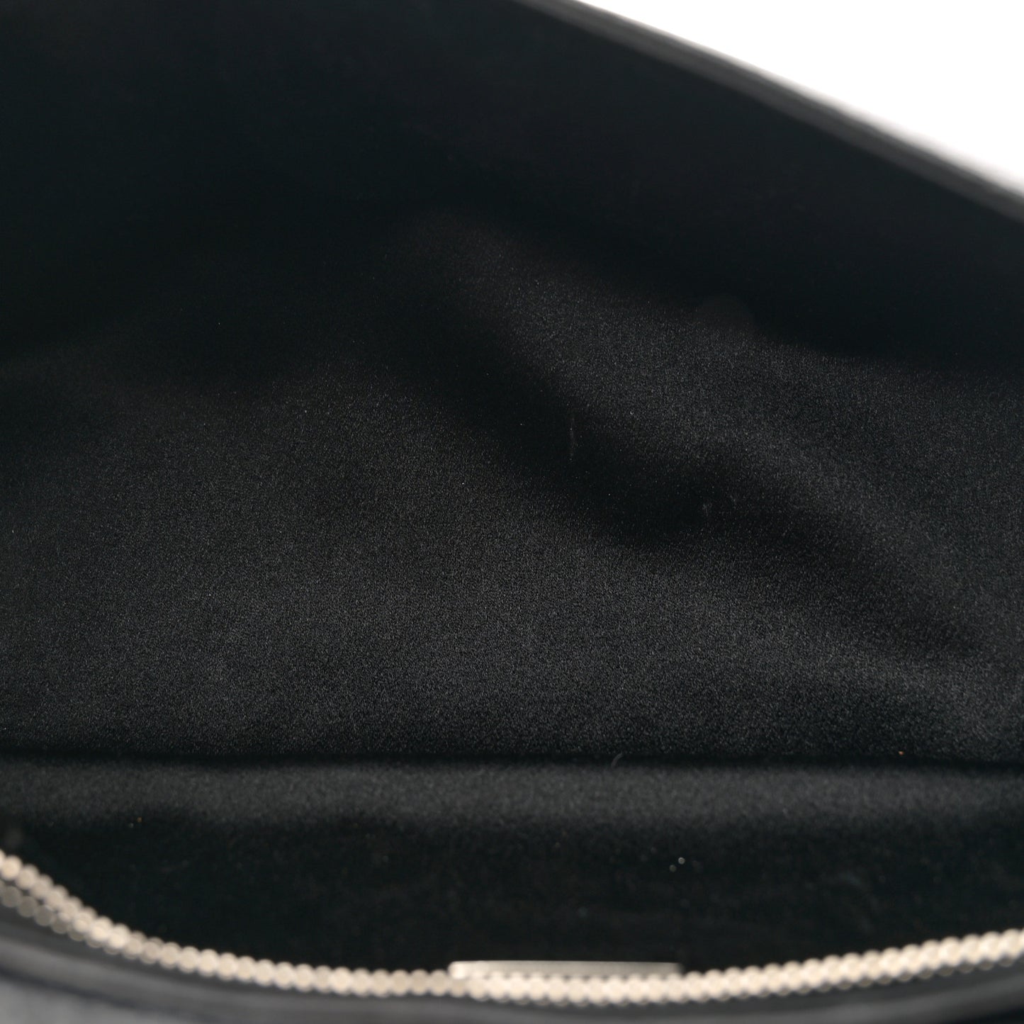 Vitello Daino Swing Flap Shoulder Bag Black