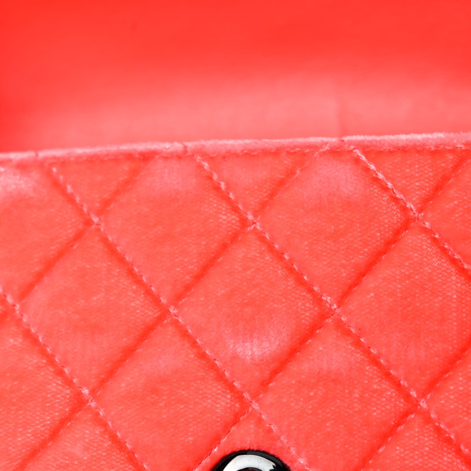 Chanel Velvet Quilted Mini Rectangular Flap Coral 23 of 26