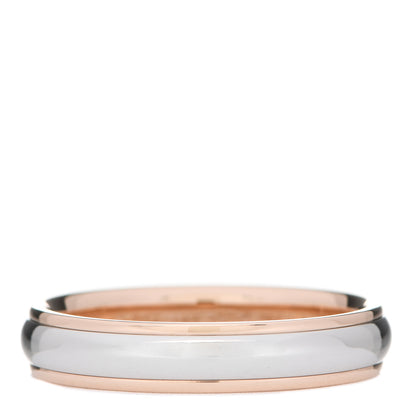 Tiffany Platinum 18K Rose Gold Lucida 4mm Band Ring 55 7.25 1 of 5