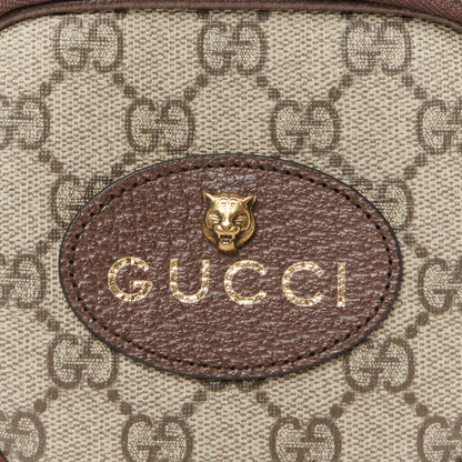 Gucci GG Supreme Monogram Mini Neo Vintage Double Zip Messenger Bag Beige New Acero Crop 8 of 10