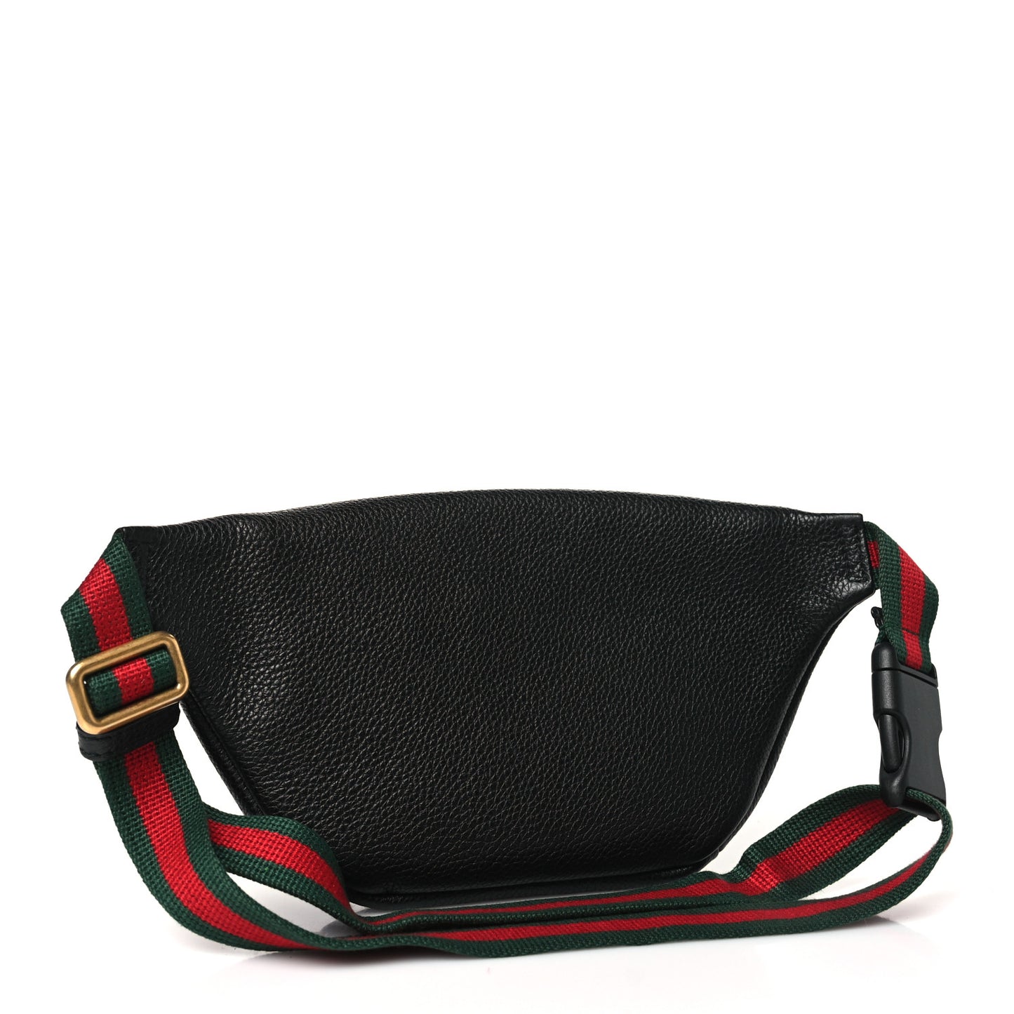 Grained Calfskin Small Logo Belt Bag Black