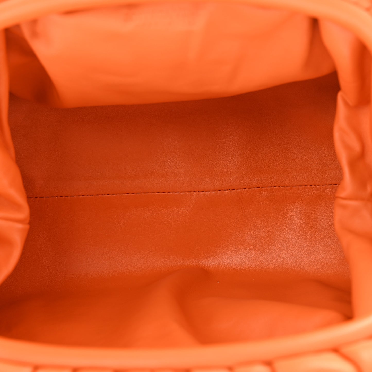 Smooth Butter Calf The Pouch Oversized Clutch Burnt Orange