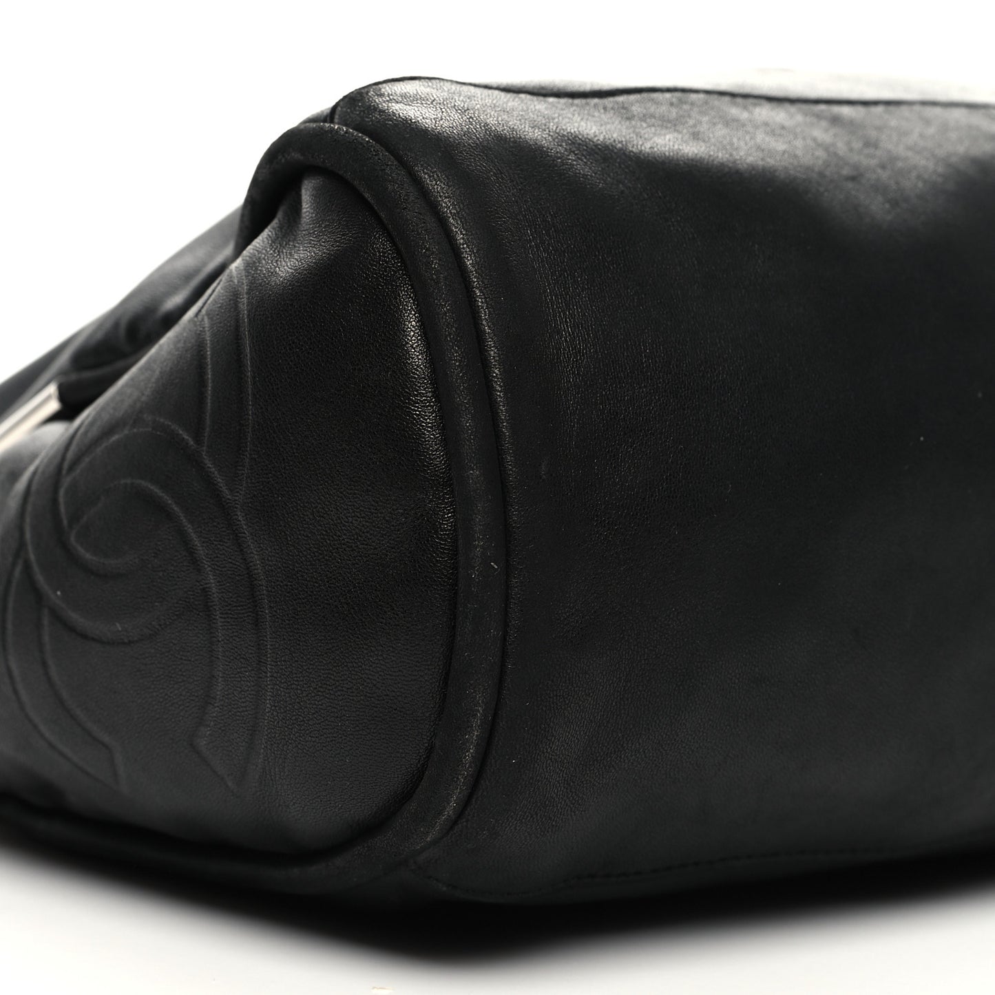 Lambskin Large Ultimate Soft Tote Black