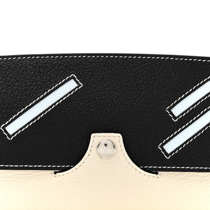 Hermes Chevre Mysore In-The-Loop Wink Glasses Case Nata Black Quebracho Menthe 8 of 10