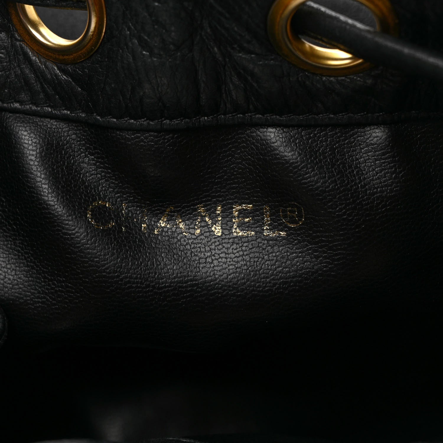 Chanel Lambskin CC Drawstring Shoulder Bag Black 7 of 11