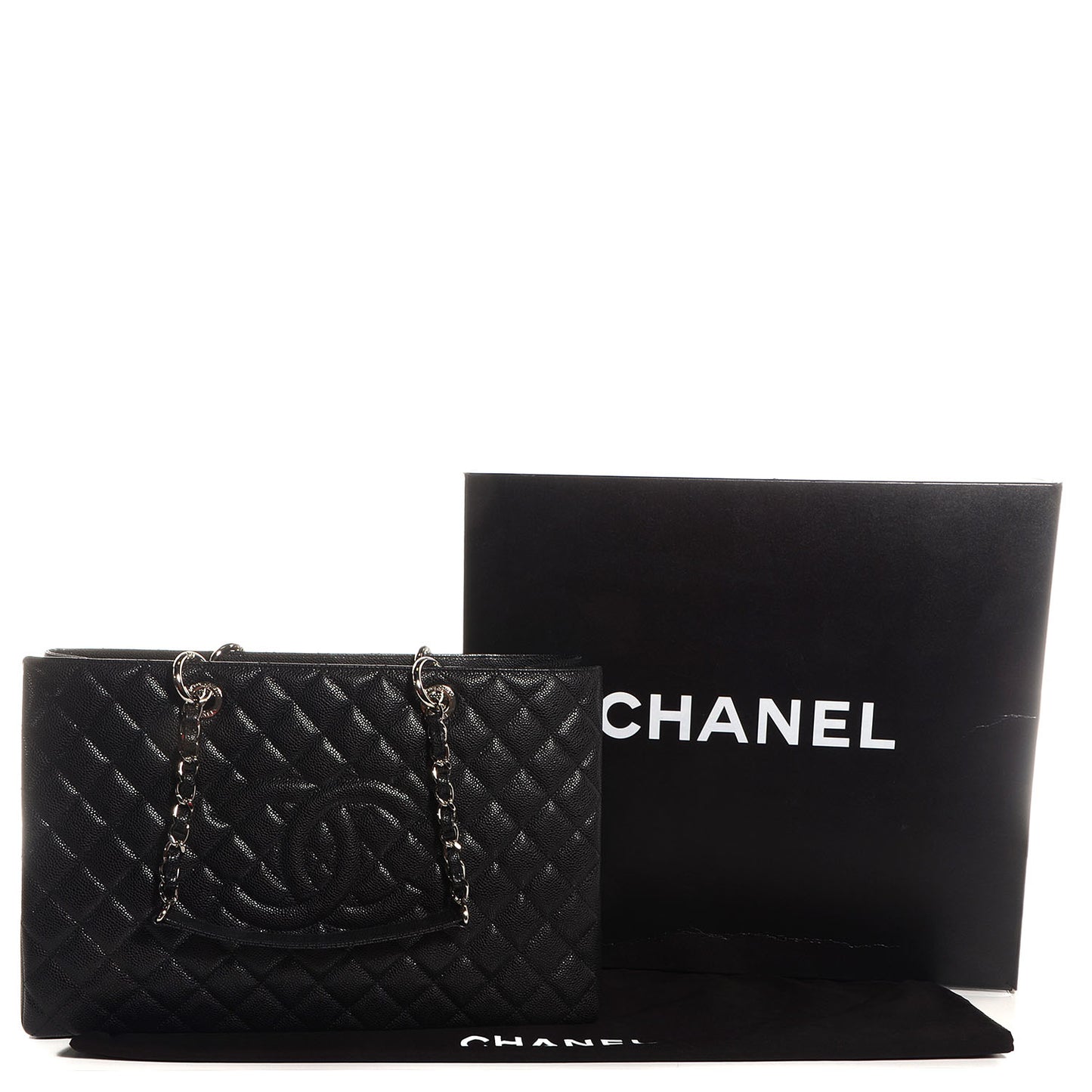 Caviar XL Grand Shopping Tote GST Black