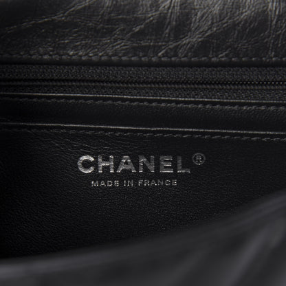 Chanel Aged Calfskin Chevron Quilted 2.55 Reissue Mini Flap So Black 8 of 9