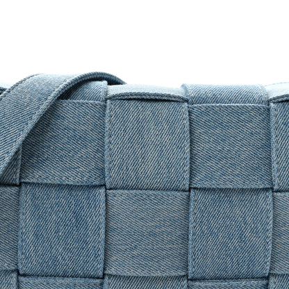 Bottega Veneta Denim Maxi Intrecciato Cassette Crossbody Bag Washed Indigo 7 of 9