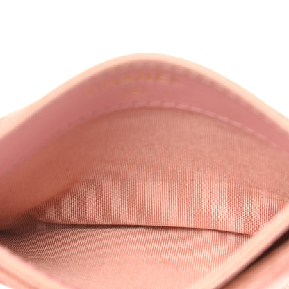 Chanel Iridescent Caviar Quilted Card Holder Rose Pink 5 of 11