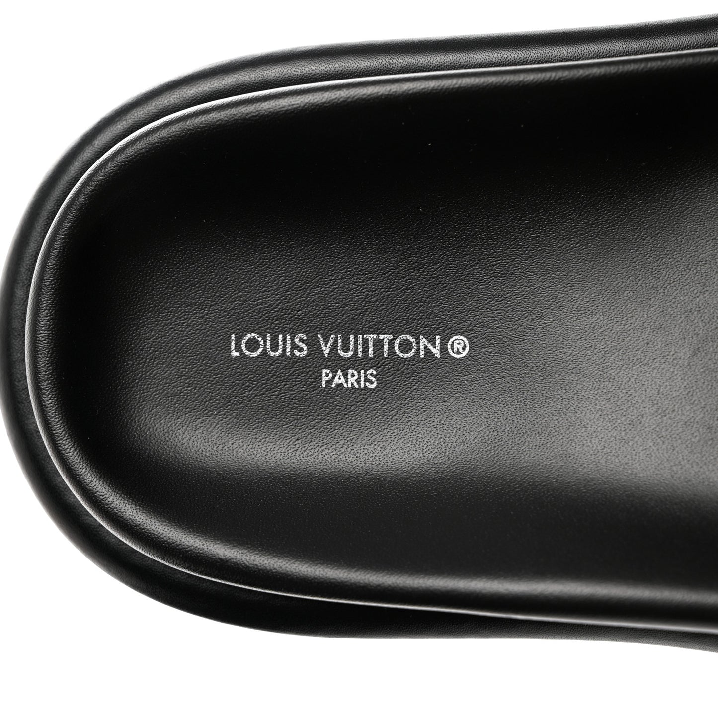 Nylon Monogram Womens Pool Pillow Comfort Mules 39 Black