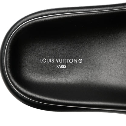 Louis Vuitton Nylon Monogram Womens Pool Pillow Comfort Mules 39 Black 6 of 8