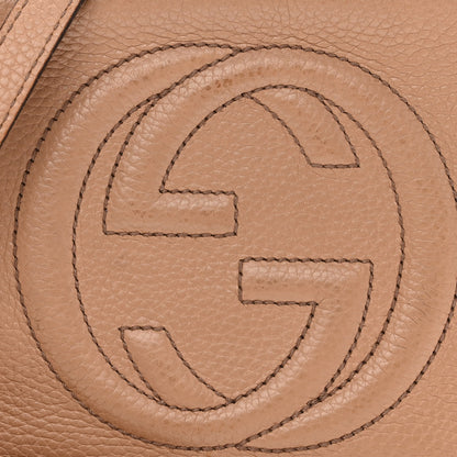 Gucci Pebbled Calfskin Small Soho Disco Bag Camelia 8 of 18