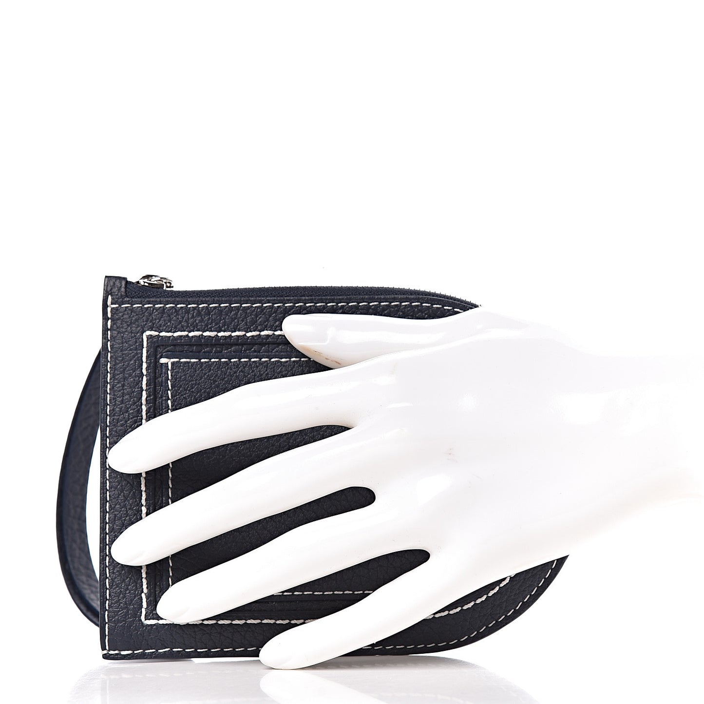 Taurillon D Pochette Multifunctions Navy Ivory
