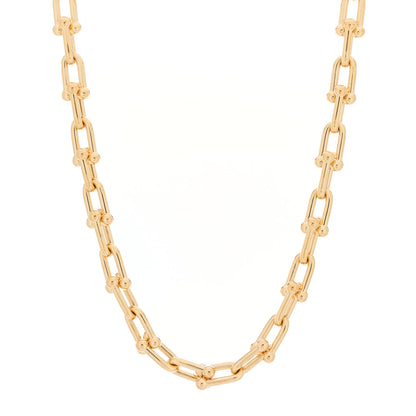 Tiffany 18K Rose Gold Medium HardWear Link Necklace 1 of 5
