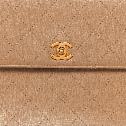 Chanel Caviar Stitched Medium Flap Beige 7 of 22