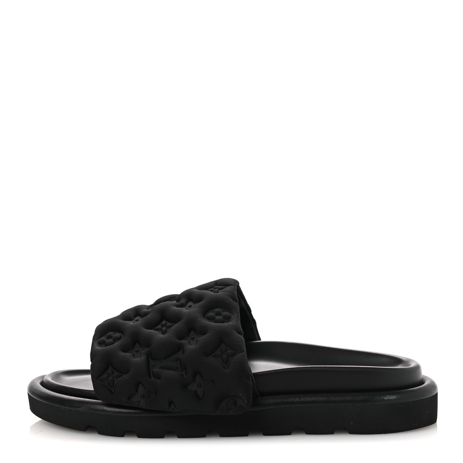 Louis Vuitton Technical Fabric Embossed Monogram Pool Pillow Comfort Mules 41 Black 1 of 11