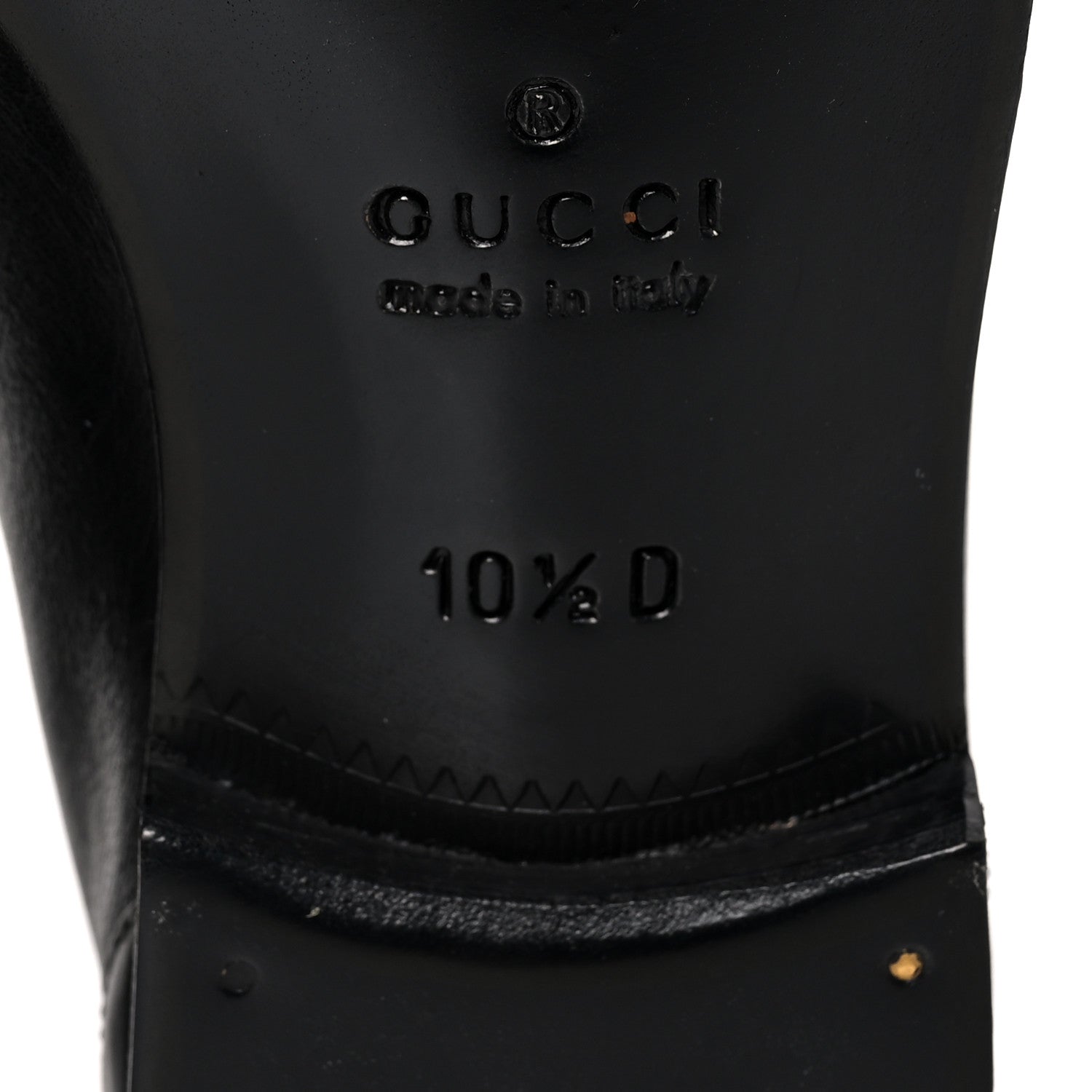 Gucci Calfskin Mens Bamboo Tassel Loafers 10.5 Black 6 of 8