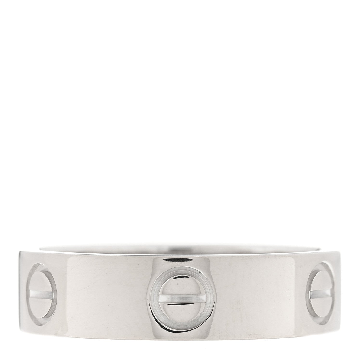 Cartier 18K White Gold 5.5 LOVE Ring 56 7.75 3 of 4