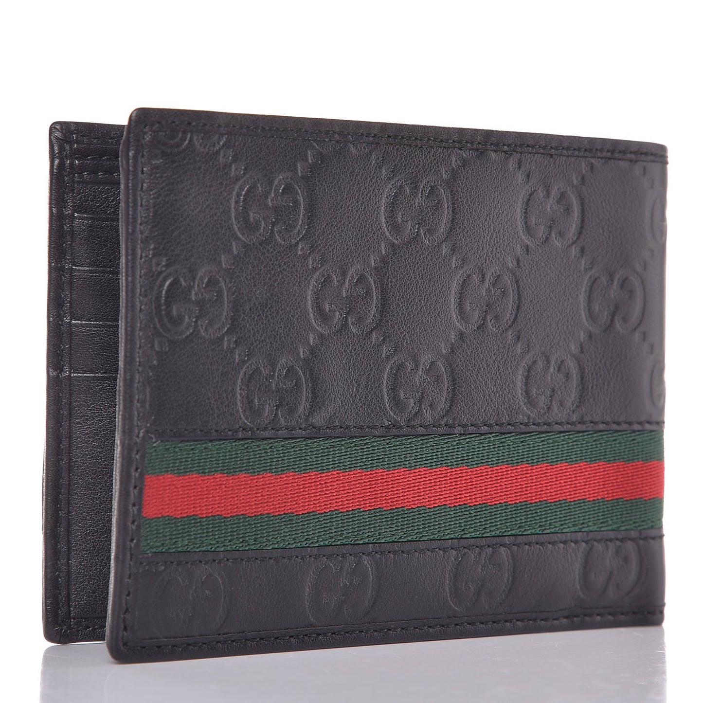 Guccissima Web Bi-Fold Wallet Black