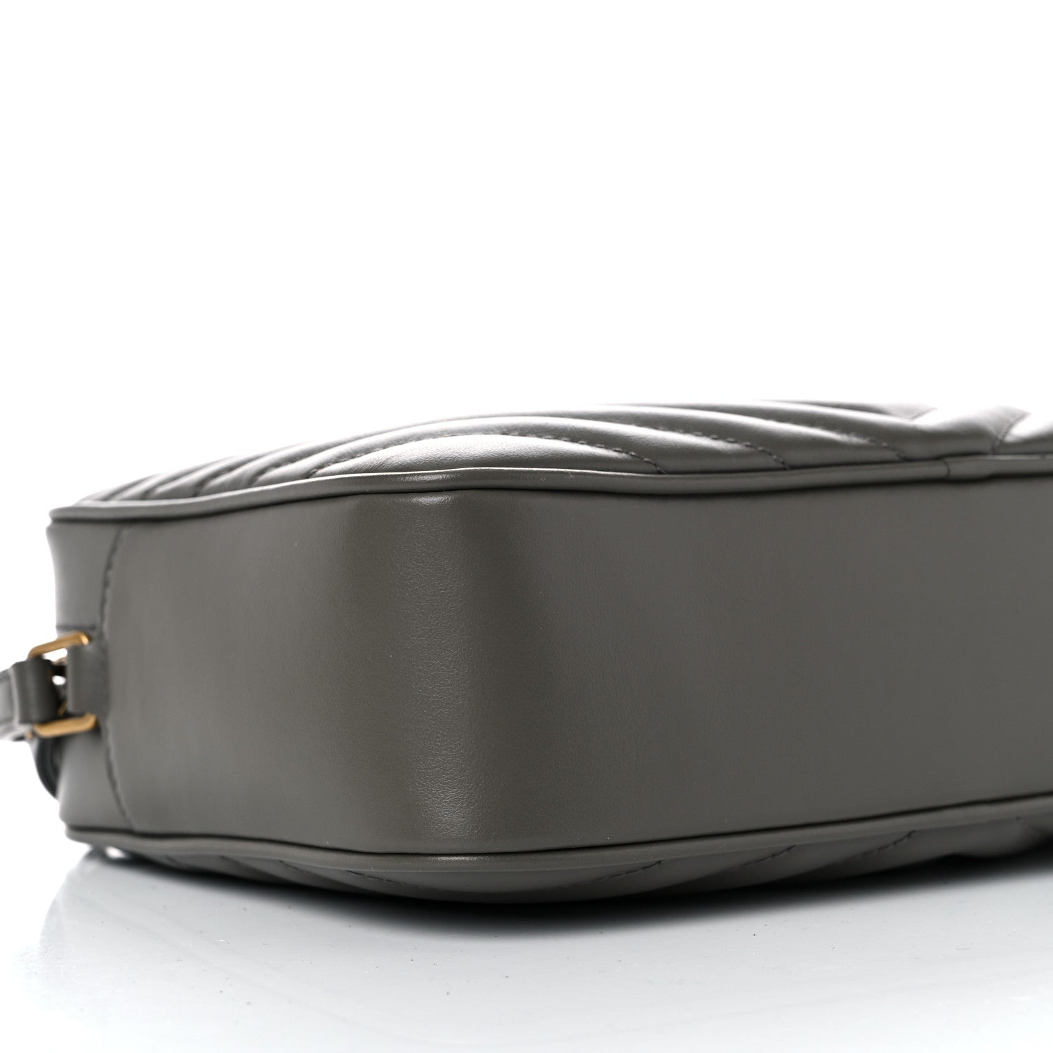 Saint Laurent Calfskin Matelasse Monogram Lou Camera Bag Grey Kaki 14 of 17