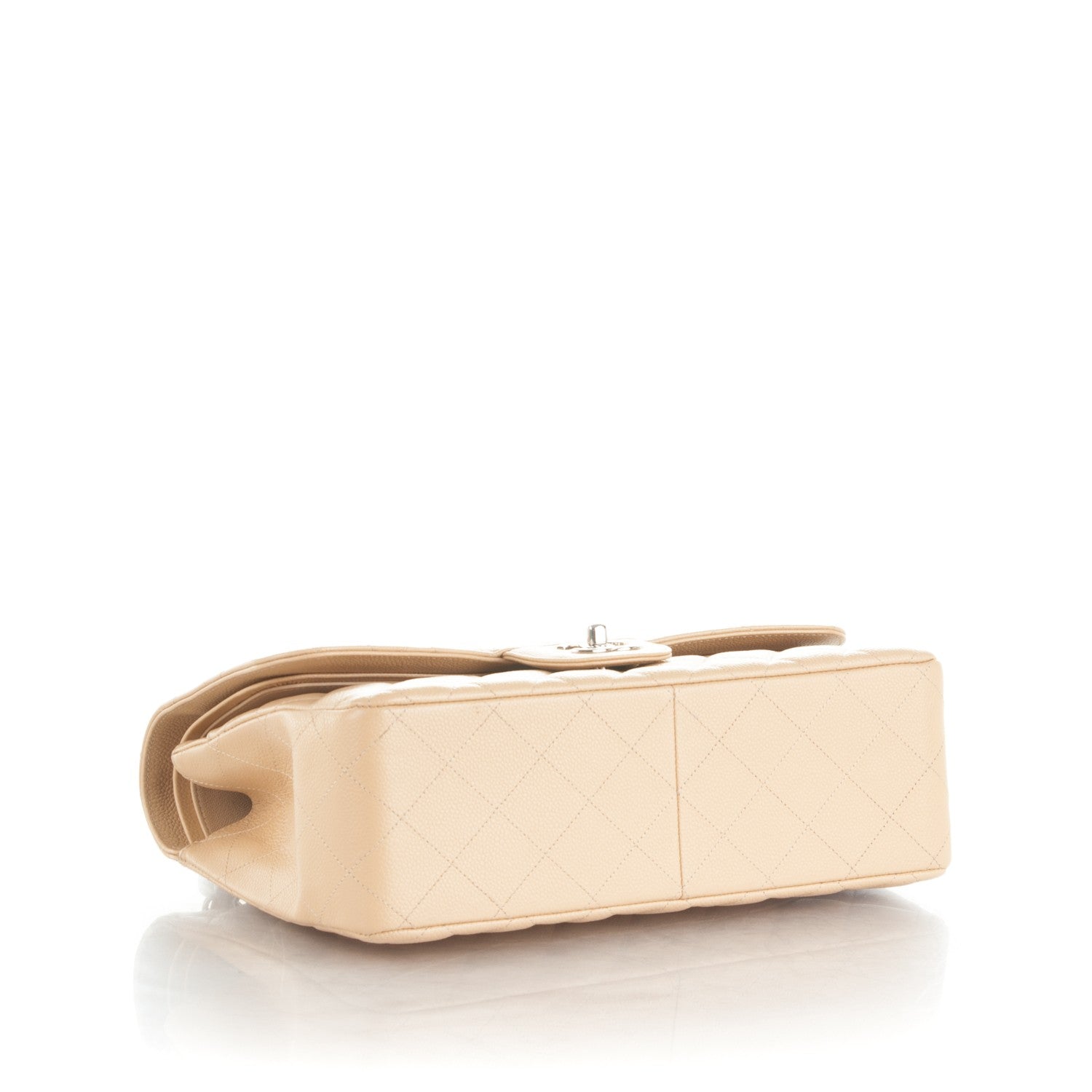 Chanel Caviar Quilted Jumbo Double Flap Beige Clair 5 of 8